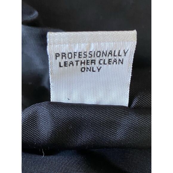 CHROME by Carrie Basham Womens Studded Black Leather Jacket Made In USA 8 - Picture 14 of 14